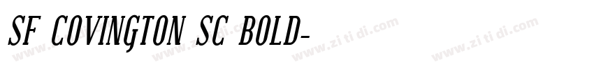 SF COVINGTON SC BOLD字体转换